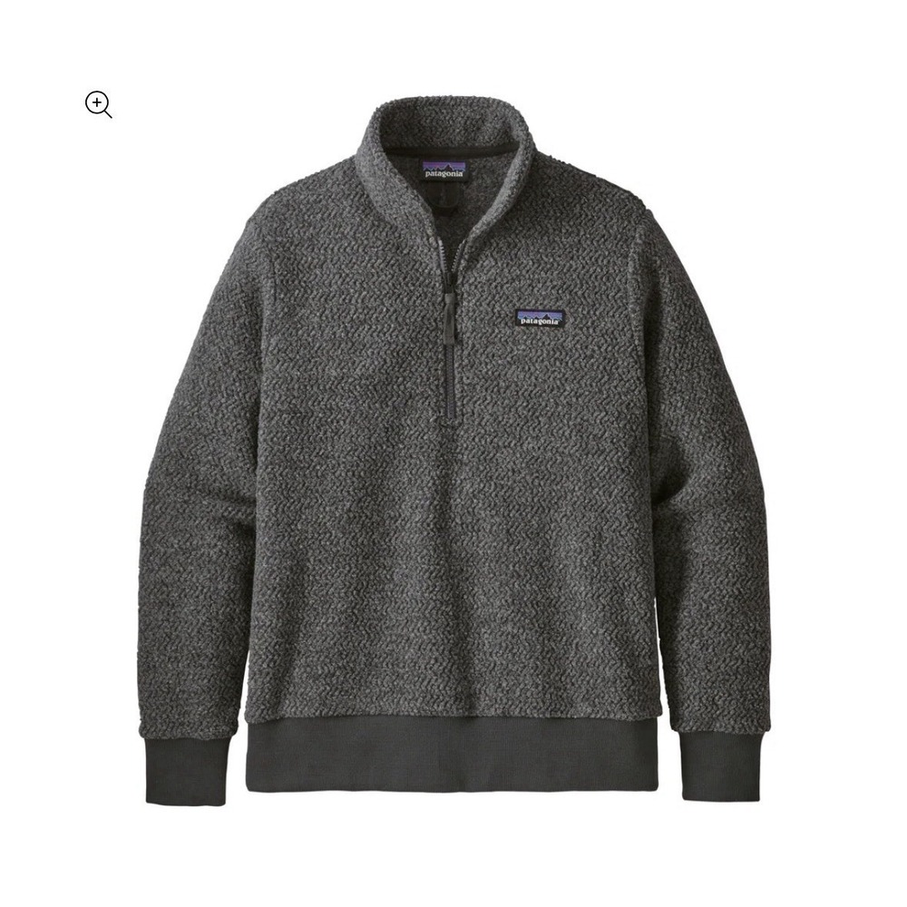 Patagonia Woolyester Fleece Pullover Women's Large Gray 1/4‎ Zip